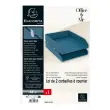 Set 2 corb courrier cart OfficeByMe bleu photo du produit