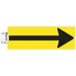 Adhesif sol jaune fleche noire 30x10cm photo du produit
