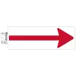 Adh&eacute;sif sol blanc fl&egrave;che rouge 30 x 10 cm - Exacompta photo du produit