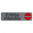 Plaque adhésive « Entrée interdite » FR - Exacompta photo du produit