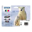 Pack de 4 cartouches d'encre C13T26164010 Ours polaire - Noir / Cyan / Magenta / Jaune - sous blister - Epson photo du produit