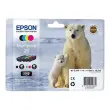 Pack de 4 cartouches d'encre C13T26164020 Ours polaire - Noir / Cyan / Magenta / Jaune - sous blister - Epson photo du produit
