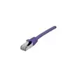 DEXLAN Cordon RJ45 categorie 6A S/FTP LSOH snagless violet - 0,3 m photo du produit