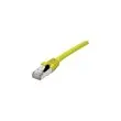 DEXLAN Cordon RJ45 categorie 6A S/FTP LSOH snagless jaune - 3 m photo du produit