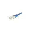 Cordon RJ45 categorie 5e F/UTP bleu - 0,5 m photo du produit