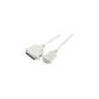 Cordon serie Null Modem DB9F a DB25M - 1,80m photo du produit