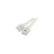 Cordon telephonique RJ11 / RJ11 ivoire - 2 m photo du produit