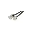 Cordon telephonique RJ11 / RJ45 noir - 5 m photo du produit