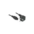 Cordon d alimentation tripolaire PC CEE7 / C5 noir - 3,0 m photo du produit