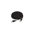 Cordon RJ45 plat categorie 6 U/FTP snagless noir - 2 m photo du produit