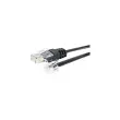 Cordon telephonique RJ11 / RJ45 noir - 5 m photo du produit