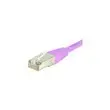 Cordon RJ45 categorie 6 S/FTP rose - 10m photo du produit