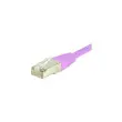 Cordon RJ45 categorie 6 S/FTP rose - 0,15 m photo du produit