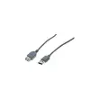 Rallonge USB 2.0 grise - 0,6 m photo du produit