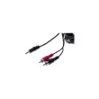 Cordon stereo Jack 3.5 mm vers 2 x RCAMnoir - 5 m photo du produit