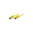 Cordon RJ45 sur cable categorie 7 S/FTPLSOH snagless jaune - 3 m photo du produit