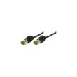 Cordon RJ45 sur cable categorie 7 S/FTPLSOH snagless noir - 0,3 m photo du produit