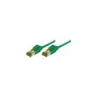 Cordon RJ45 sur cable categorie 7 S/FTPLSOH snagless vert - 10 m photo du produit
