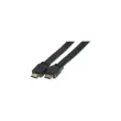 Cordon HDMI haute vitesse plat noir - 3 m photo du produit