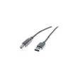 Cordon eco USB 2.0 type A /B gris - 1,0m photo du produit