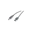 Cordon eco USB 2.0 type A /B gris - 5,0m photo du produit