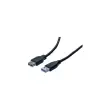 Rallonge eco USB 3.0 type A / A noire - 0,5 m photo du produit