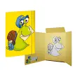 RNK Verlag Chemise à élastique 'Escargot', en carton, jaune photo du produit