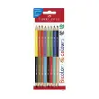 FABER-CASTELL Crayons de couleur Bicolor, carte blister de 8 photo du produit