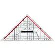 M+R Equerre géométrique, plexiglas, hypoténuse: 230 mm photo du produit