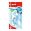 Kores Kit de géometrie GEO15, 4 pièces, assorti photo du produit