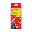 HERLITZ Crayons de couleur triangulaires, &eacute;tui carton de 6 photo du produit