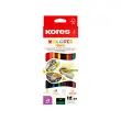 Kores Crayons de couleur 'DUO', étui carton de 12 + taille- photo du produit