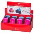 12 FABER-CASTELL Taille-crayon double SLEEVE, assorti photo du produit