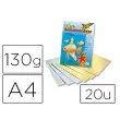 Papier a dessin teinte din a4 130g/m2 or et argent 10 unités - Folia photo du produit