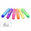 Lot de 6 bâtons de gouache Stick'color solides - Fluo assortis - La francaise des couleurs photo du produit