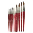 Lot de 10 pinceaux poils poney n 2 idéal gouache aquarelle - La francaise des couleurs photo du produit