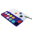 Bo&icirc;te de 12 pastilles de gouache + 1 pinceau - Diam&egrave;tre 30 mm - Coloris assortis - Pebeo photo du produit