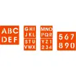 Lots 6 pochoirs alphabet et chiffres - Graine creative photo du produit