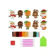 Kit de 10 stickers Diamond Art + accessoires - No&euml;l - Sodertex loolipo photo du produit