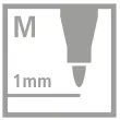Etui carton x 18 feutres dessin pointe moyenne pen 68 arty - Stabilo photo du produit