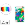 Plumes de dinde loolipo multicouleurs 25g 12 - 18 cm 10 coloris assortis - Sodertex loolipo photo du produit