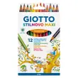 Etui crayons de couleur stilnovo maxi 12 unités triangulaire - Giotto photo du produit