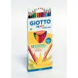 Crayon couleur elios wood free triangulaire 12 couleurs - Giotto photo du produit