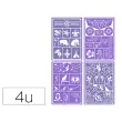 Set de 4 pochoirs assortis : magie - poneyet licorne - fairy - dragons - Grim tout photo du produit