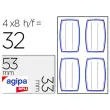 Etiquette adhesive agipa ecolier 33x53mm pochette 32 unit&eacute;s - Apli photo du produit