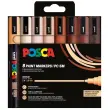 Set de 8 marqueurs pointe conique moyenne couleurs portrait pc5m/8a - Posca photo du produit