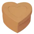Boite en carton a decorer forme coeur rangement photos 7.5x7.5x4cm - Graine creative photo du produit
