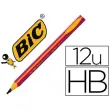 Crayons graphite apprentissage triangulaire mine 4mm rose - Bic photo du produit