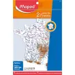 Carte geographique ecolier hauteur 18cm - Maped photo du produit