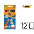 Crayon couleur kids evolution 12 unit&eacute;s 175mm mine r&eacute;sistante - Bic photo du produit